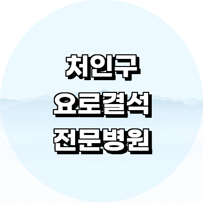 용인 처인구 요로결석 병원