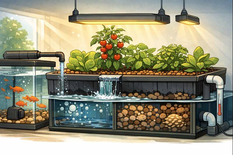 소형 아쿠아포닉스에서 식물 성장 편차가 생기는 구조적 이유