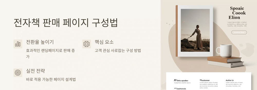 전자책 판매 페이지 구성법 관련 이미지