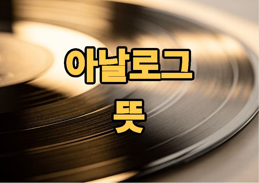 아날로그 뜻