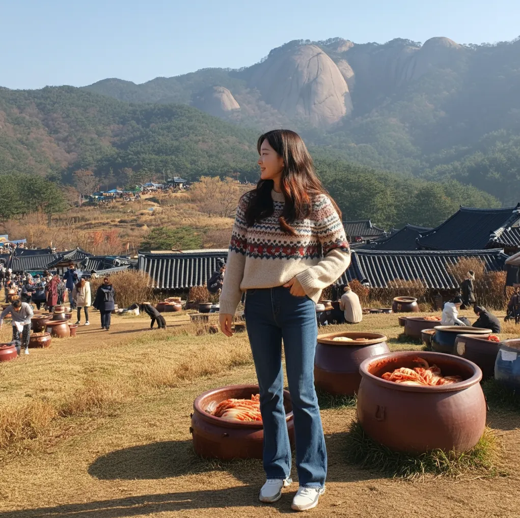 진부김장축제에서-김장체험하는-한국여자07