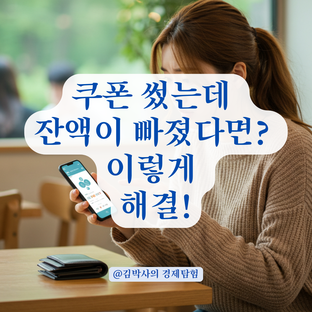 민생회복쿠폰 썼는데 잔액이 빠졌다면? 결제 오류 원인과 환불 절차 정리.