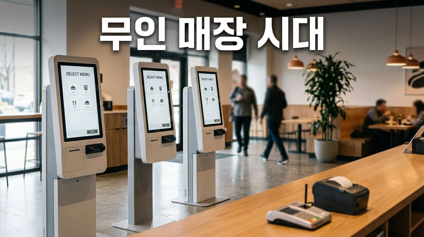 무인 매장 키오스크 자동화를 보여주는 사진