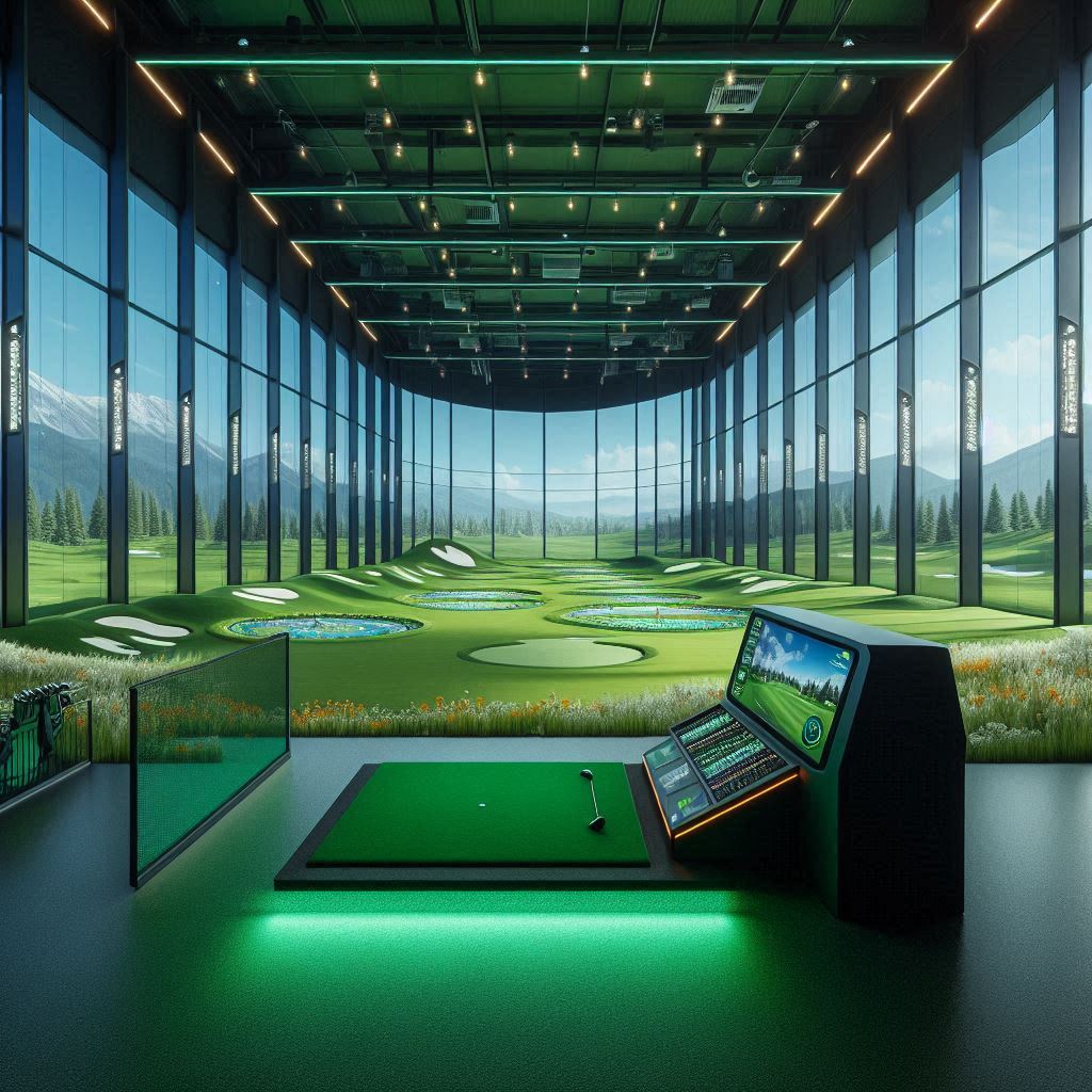 실내골프연습장 배경