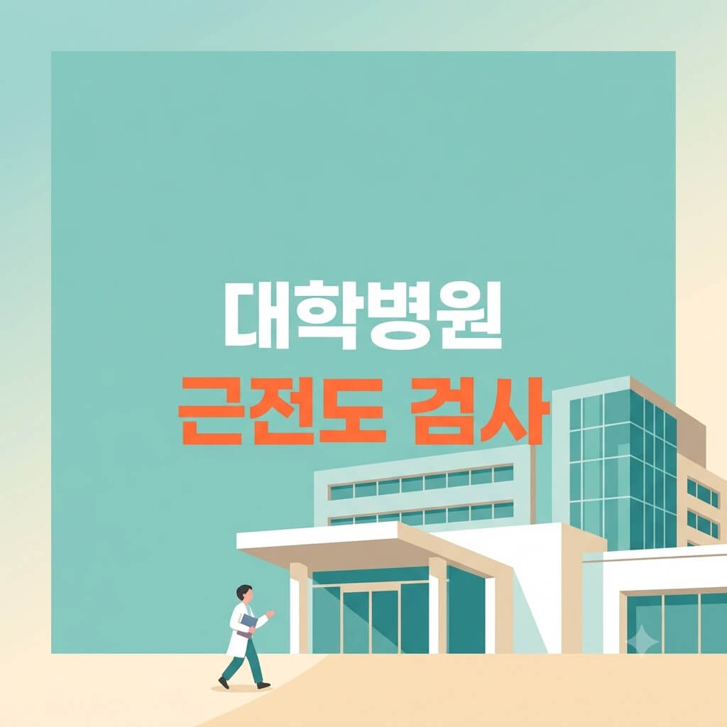 엉덩이 통증으로 대학병원 재활의학과에서 근전도 검사를 받은 경험을 소개하는 대표 이미지