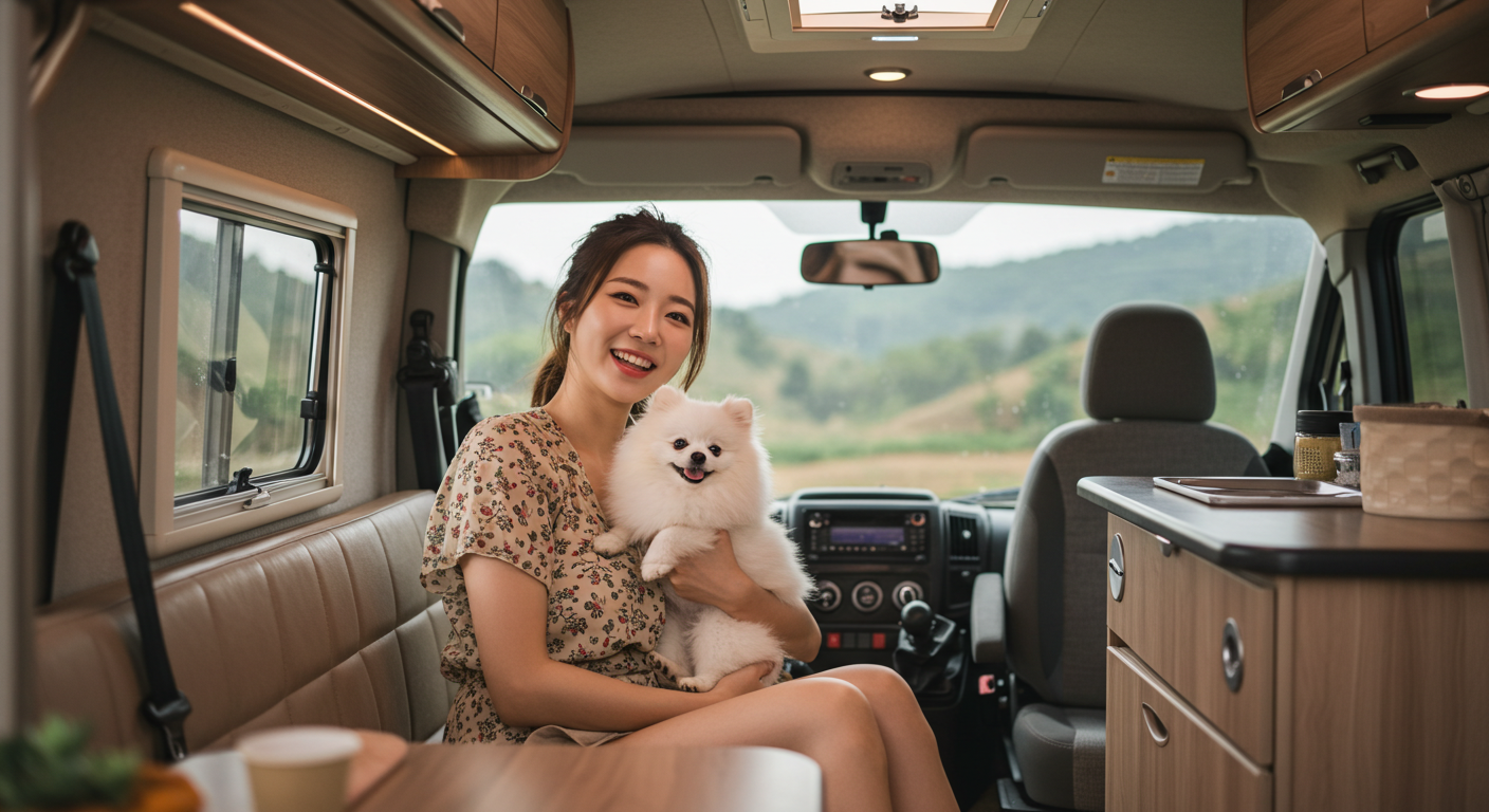 강아지 동반 캠핑카 여행