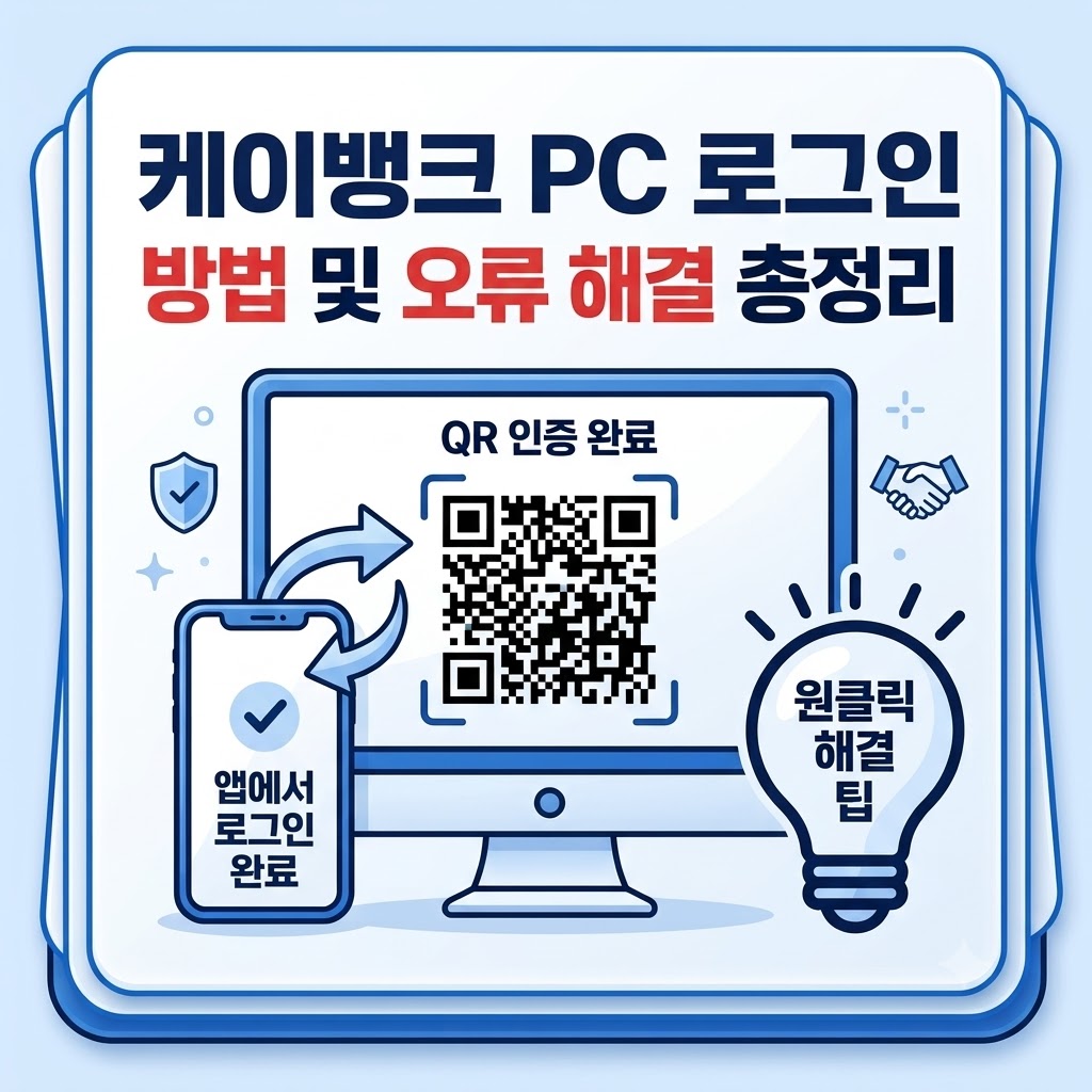 케이뱅크 PC 로그인 방법 및 고객센터 오류 해결 총정리