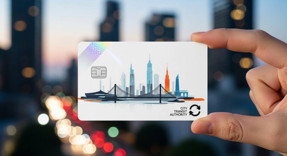 교통카드 사용하는 사진