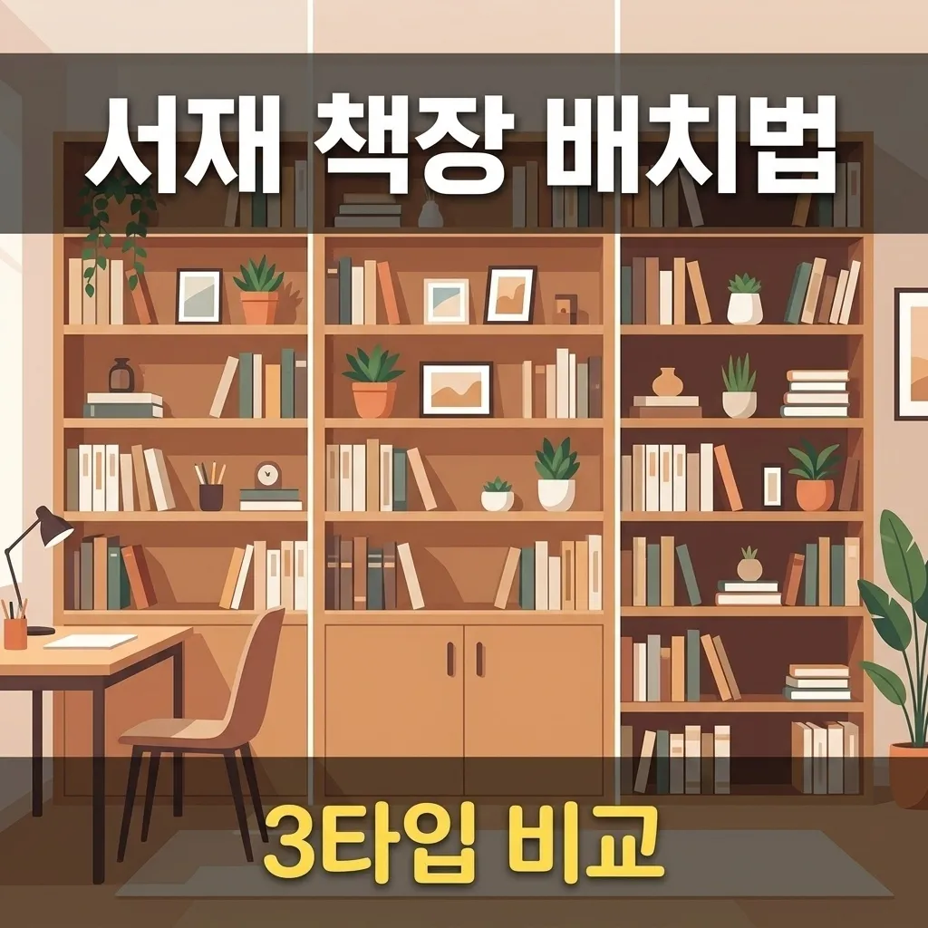서재 책장 배치법, 책 많아도 깔끔해 보이는 정리 대표 이미지