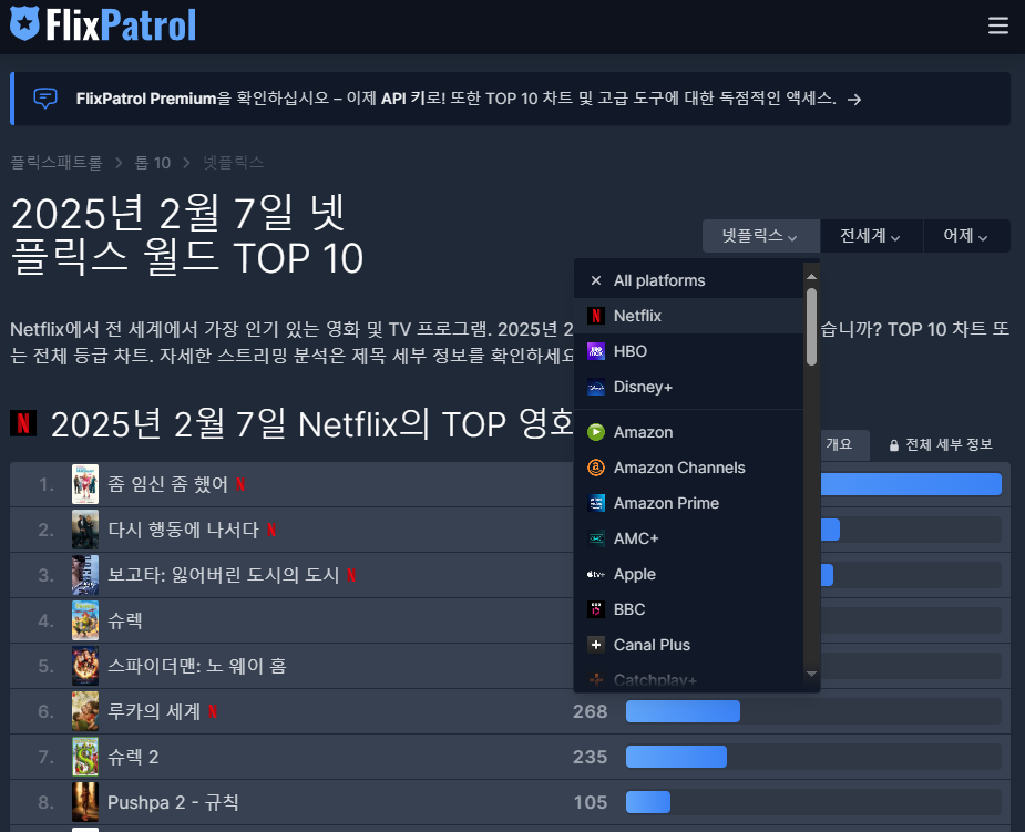 넷플릭스 순위 추천