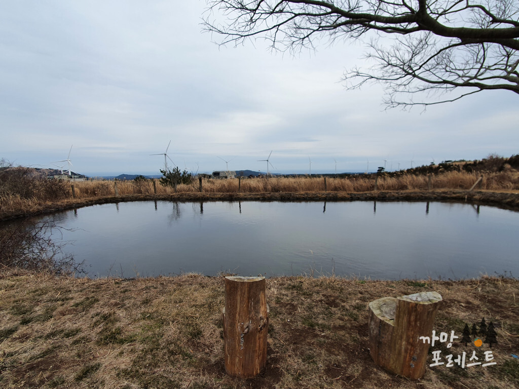 큰사슴이오름 저수지