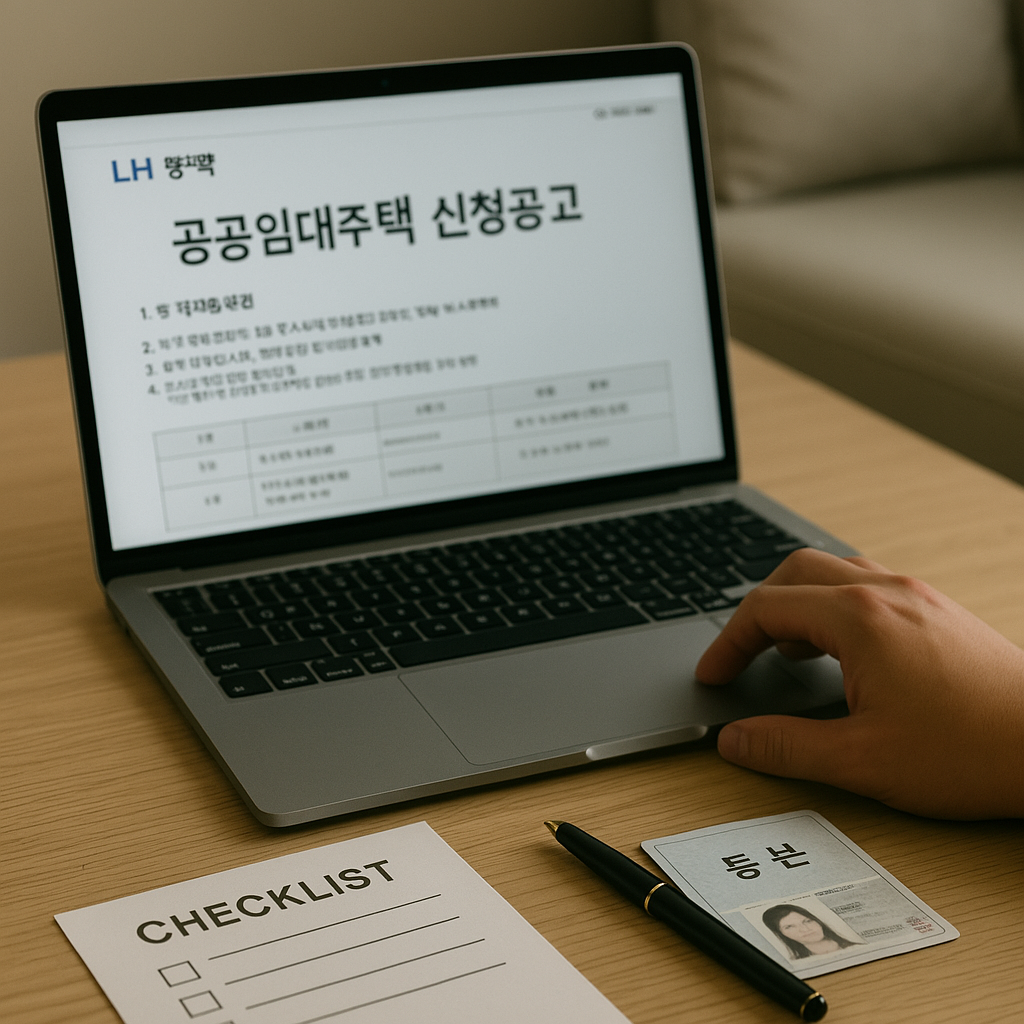 공공임대주택 신청 관련 사진