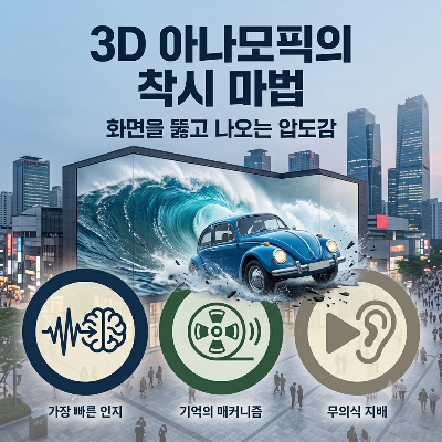 [화면을 뚫고 나오는 압도감] 3D 아나모픽 기술과 현대 옥외 광고의 혁명