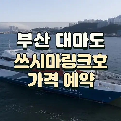 부산-대마도-배편-팬스타-쓰시마링크-가격-스케줄-예약방법