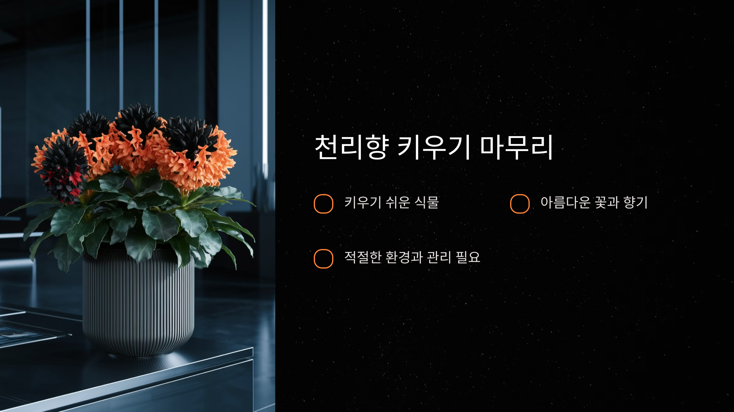 아름다운 꽃과 향기를 즐길 수 있는 식물