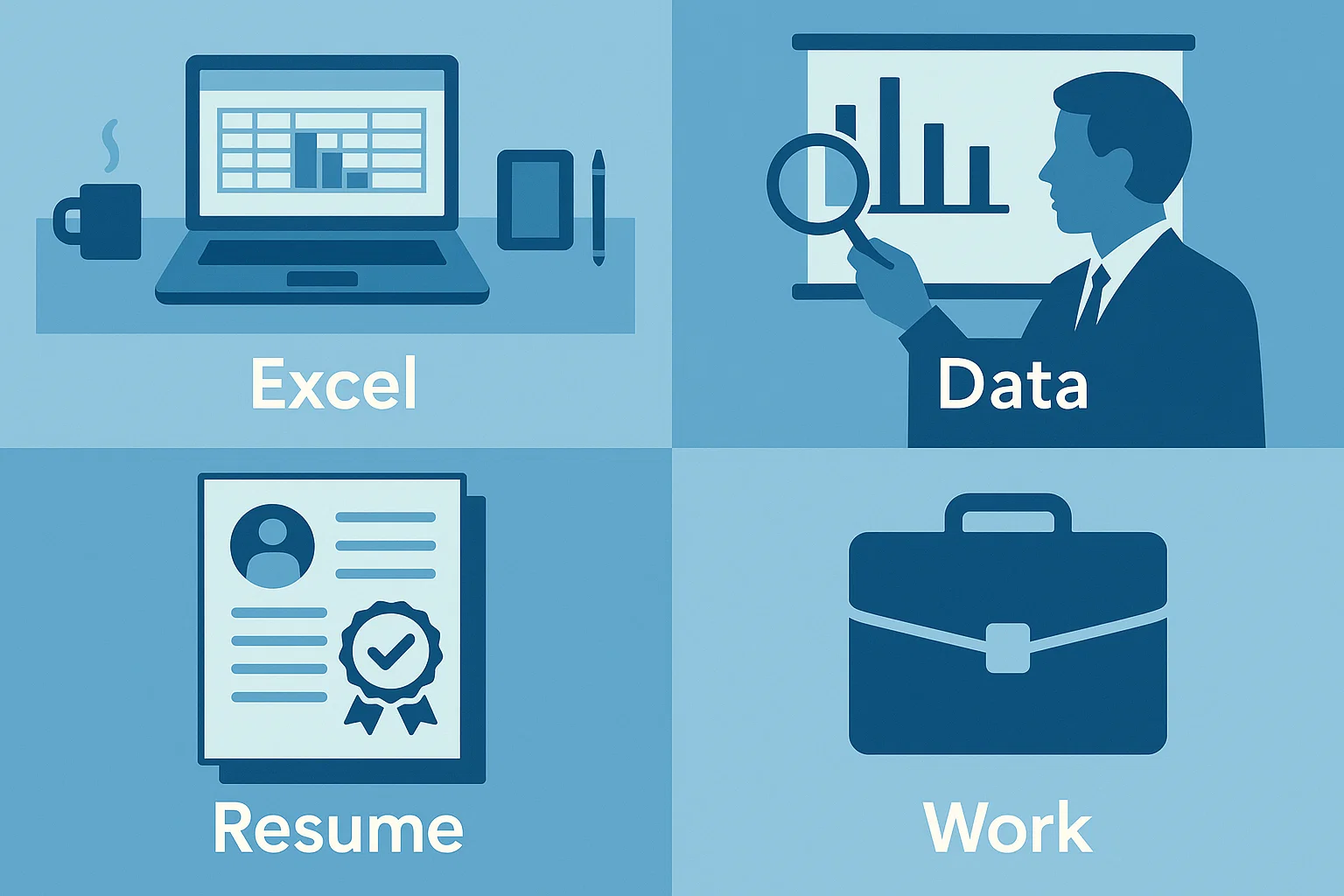 컴활 1급 자격증이 선택일지 필수일지에 대한 시각적 표현 이미지