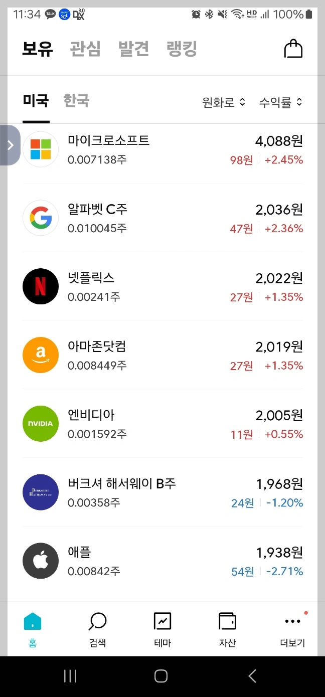 미니스탁 소수점 투자 종목