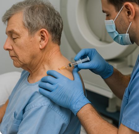 경추 주사 관련 사진