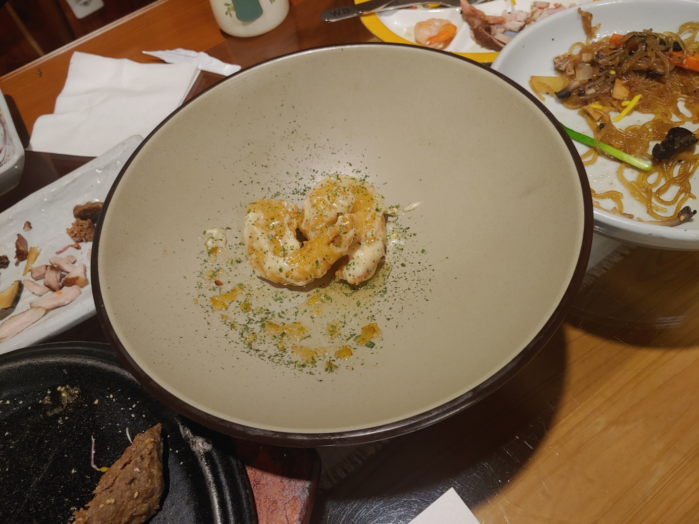 새우와 떡갈비