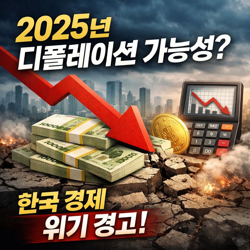 2025년 디플레이션 가능성, 지금 대비 안 하면 자산 30% 증발합니다