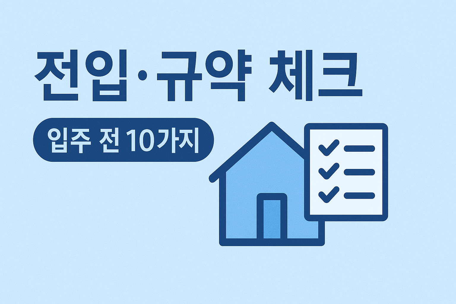 전입신고&middot;관리규약 10가지 체크 인포그래픽