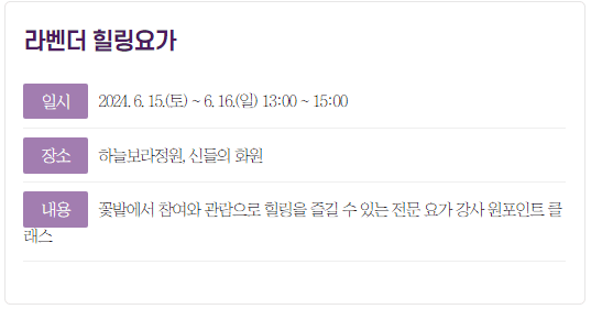 2024 무릉별유천지 라벤더축제