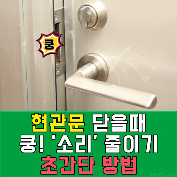 현관문 소리 줄이기, 현관문 소음, 현관문 닫힘, 문닫힘 조절, 현관문 안닫힘, 현관문 쿵, 도어락, 팁줌 매일꿀정보