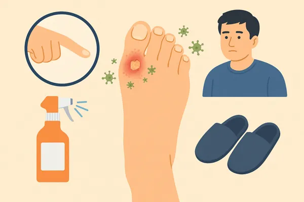 발에 작은 물집이 생기는 원인