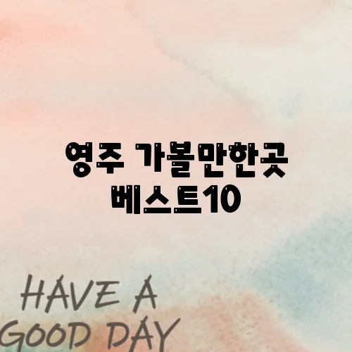 영주 가볼만한곳 베스트10