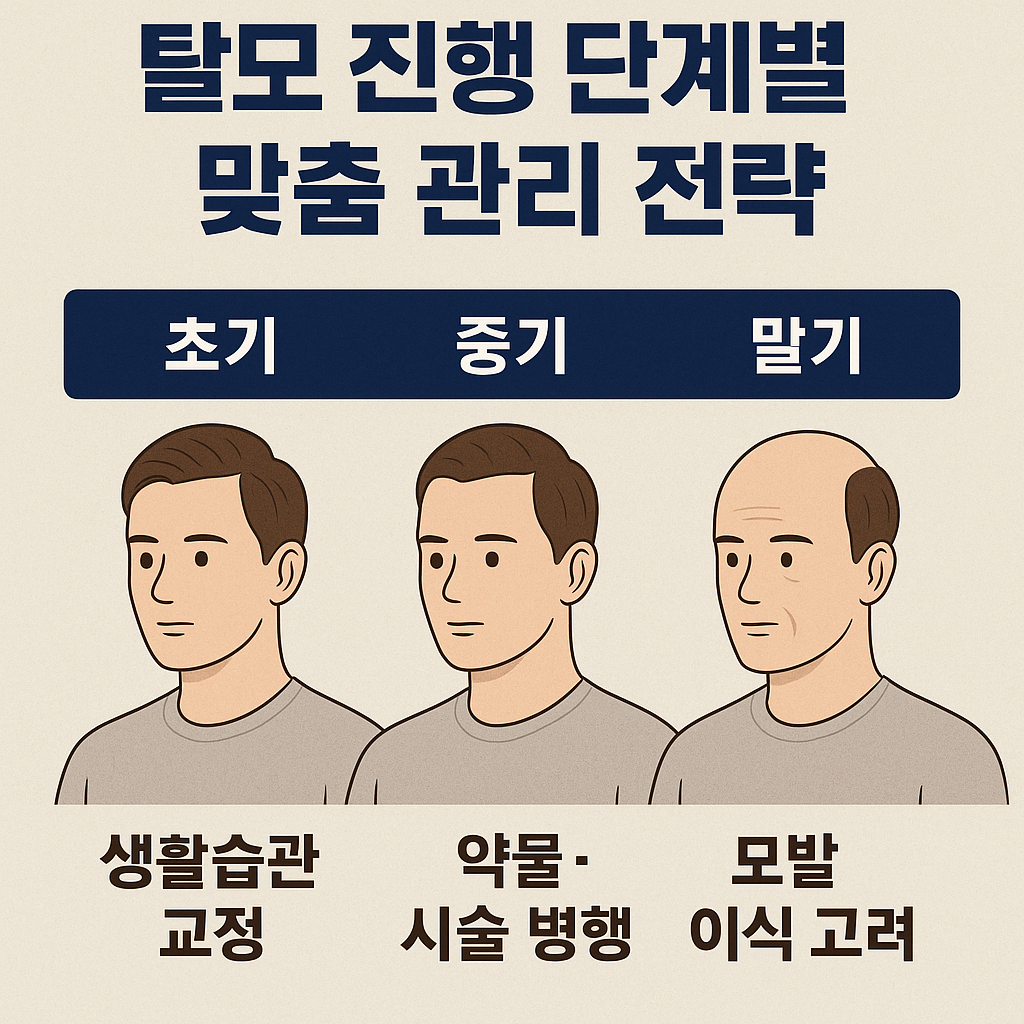 탈모 진행 단계별 맞춤 관리 전략