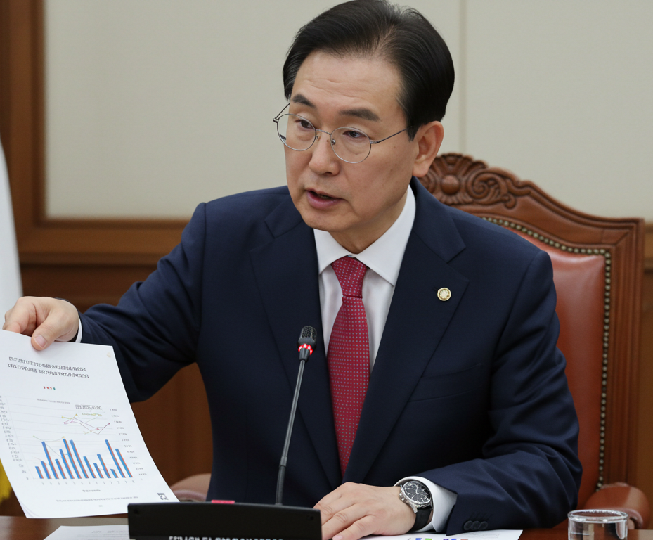 중국 정부의 강력한 경제 부양책을 설명하는 모습