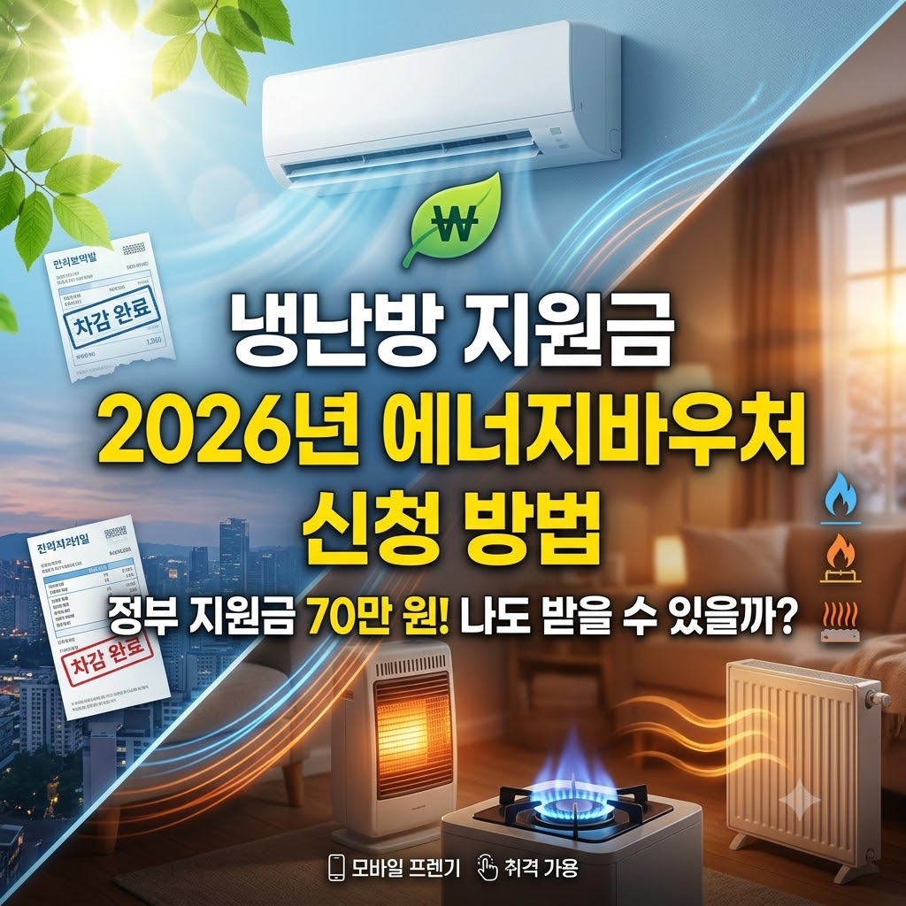 2026년 에너지바우처 냉난방 지원금