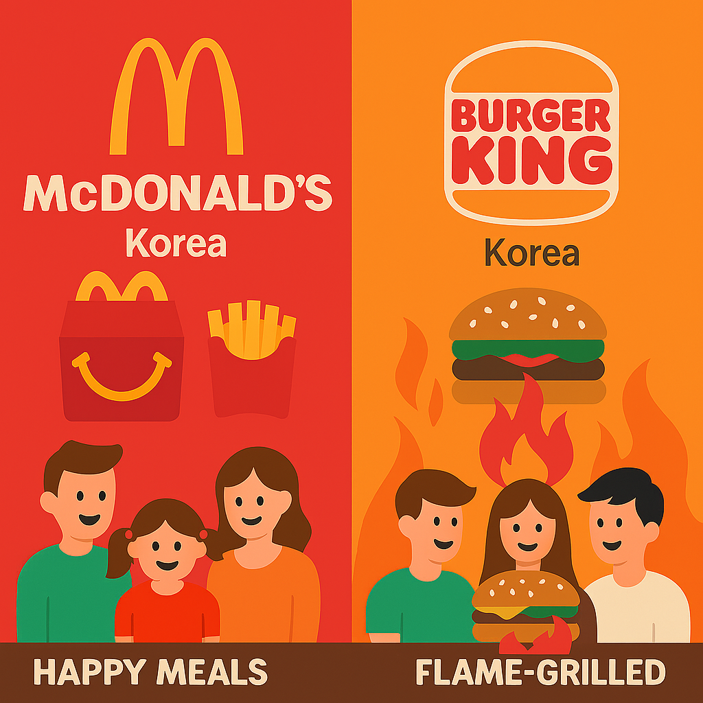 한국에서의 두 브랜드