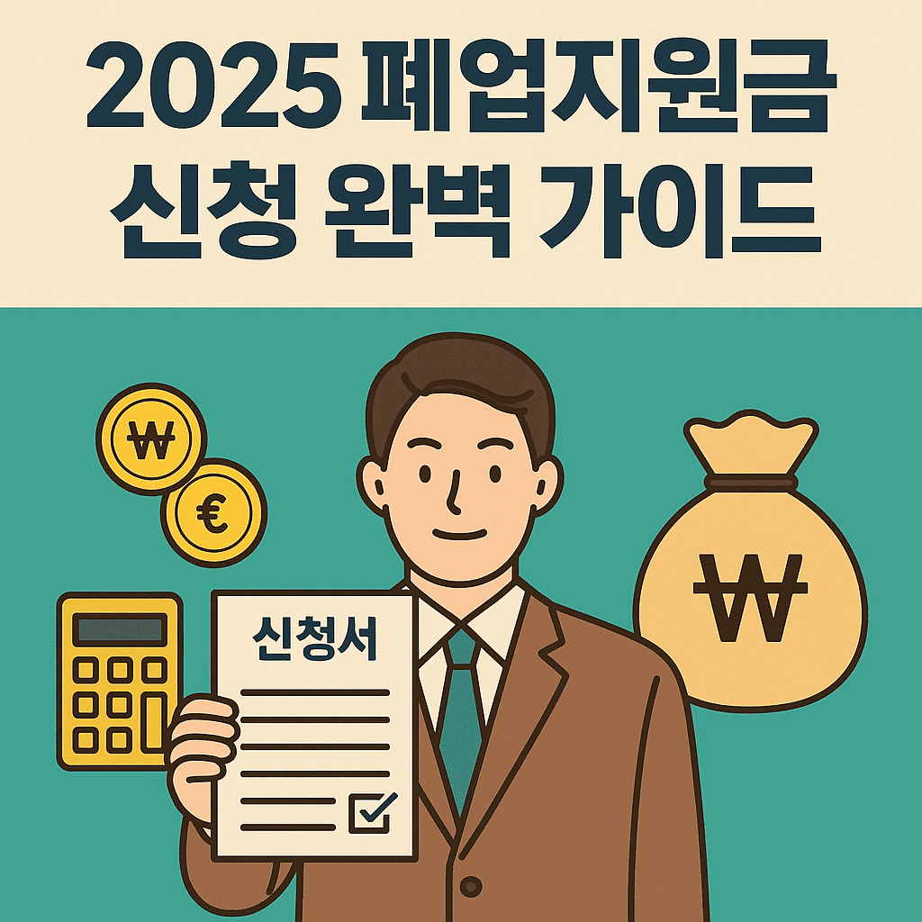 2025 폐업지원금 신청 완벽 가이드