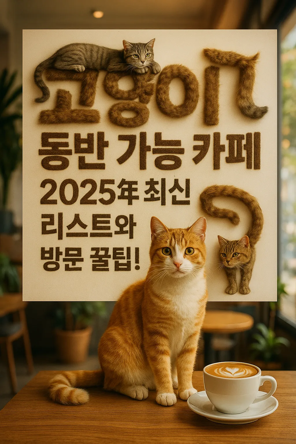 고양이 동반 가능 카페 2025년 최신 리스트와 방문 꿀팁!