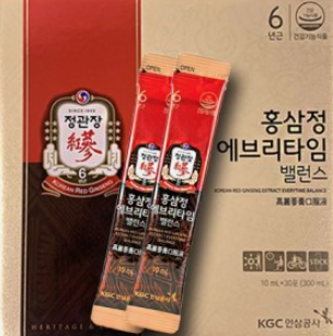 정관장 에브리타임 밸런스 30포 종류