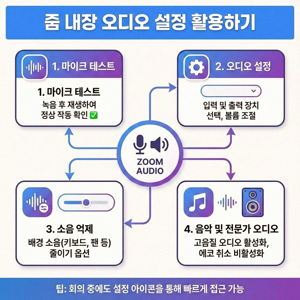 줌 회의 시 웅웅 소리 잡음 제거 완벽 가이드