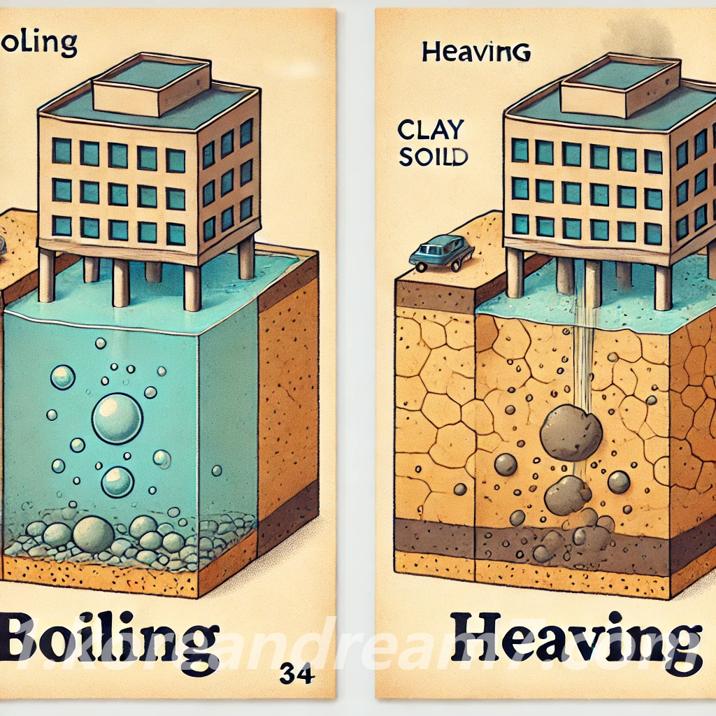 보일링(Boiling)과 히빙(Heaving) 비교 분석