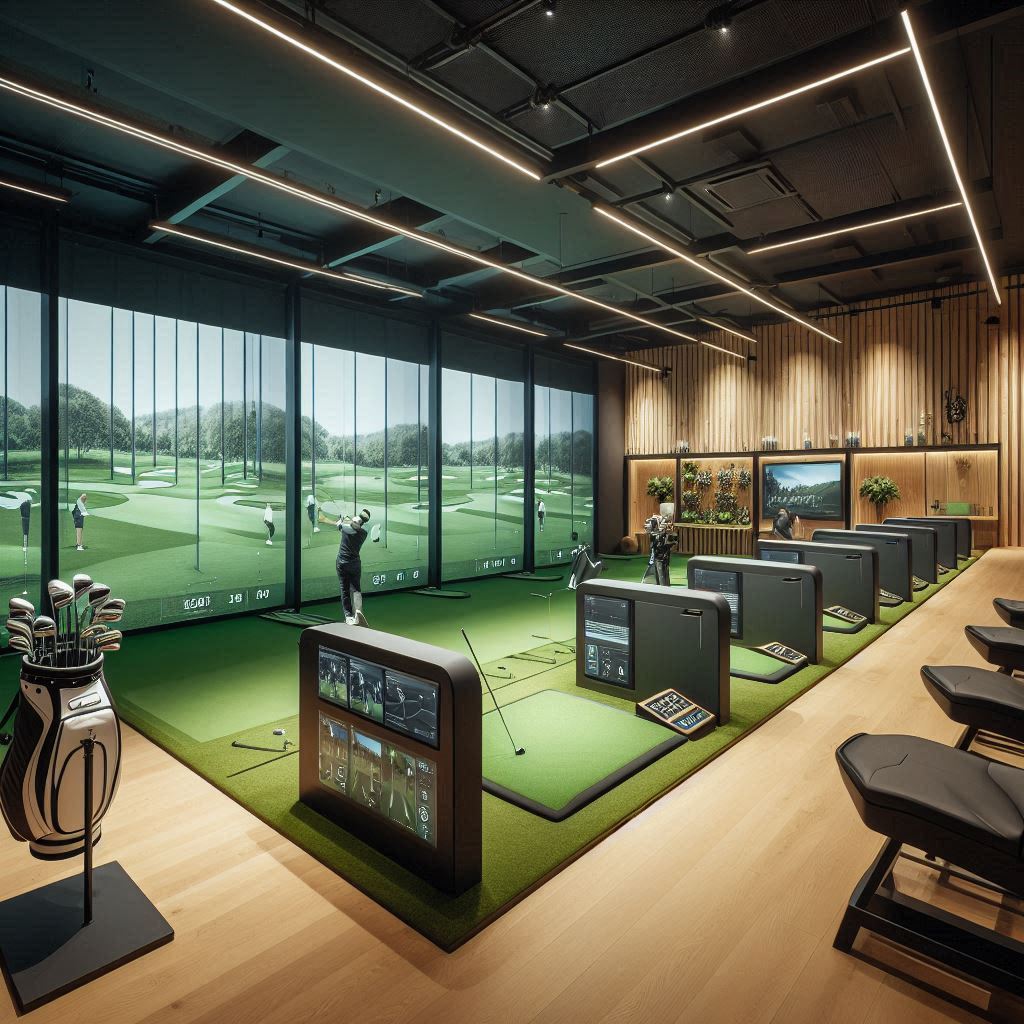 실내골프연습장 배경