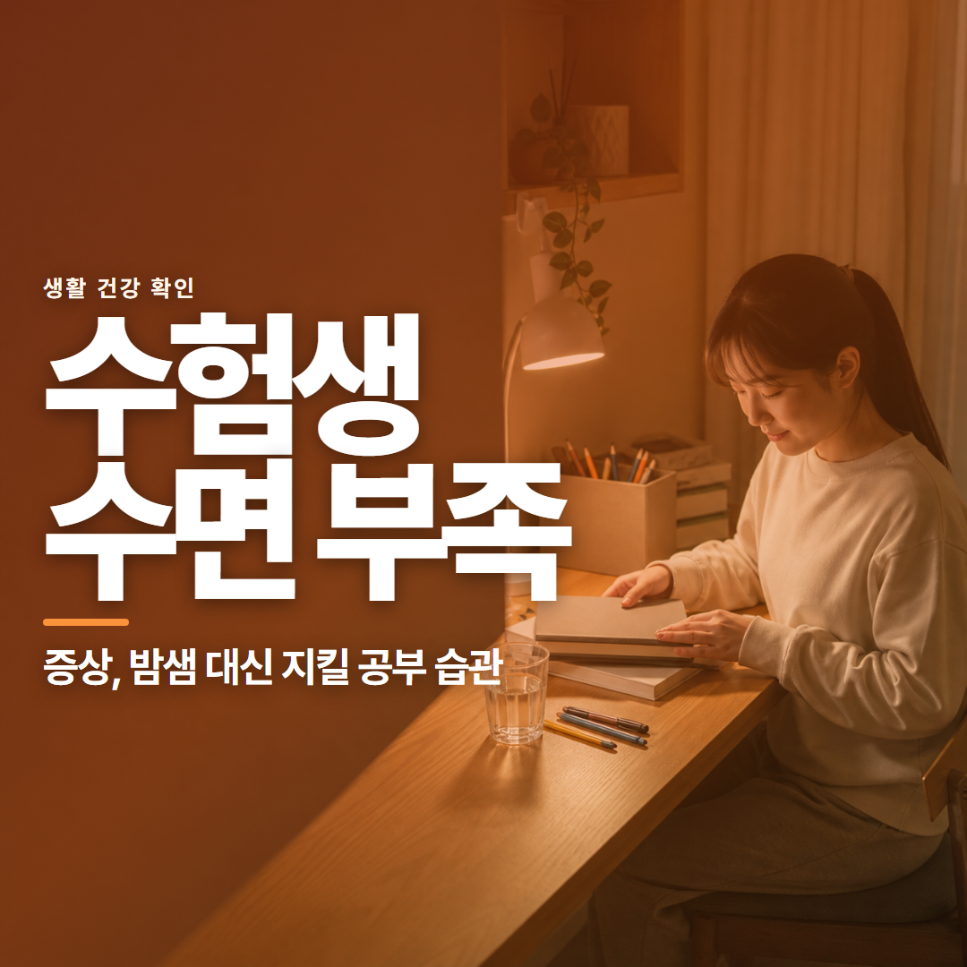 수험생 수면 부족 &middot; 증상, 밤샘 대신 지킬 공부 습관