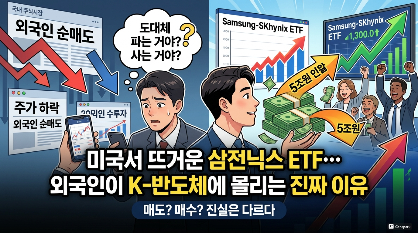 미국서 뜨거운 ‘삼전닉스 ETF’… 외국인이 K-반도체에 몰리는 진짜 이유