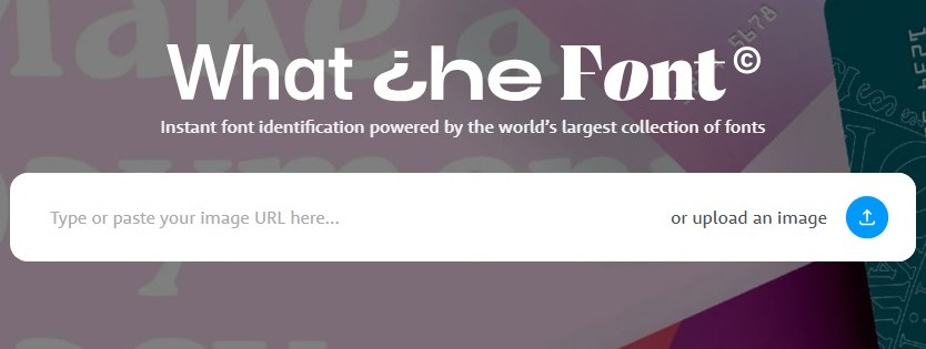이미지에 쓰인 폰트 검색 사이트 - What the font(영문 폰트 검색)