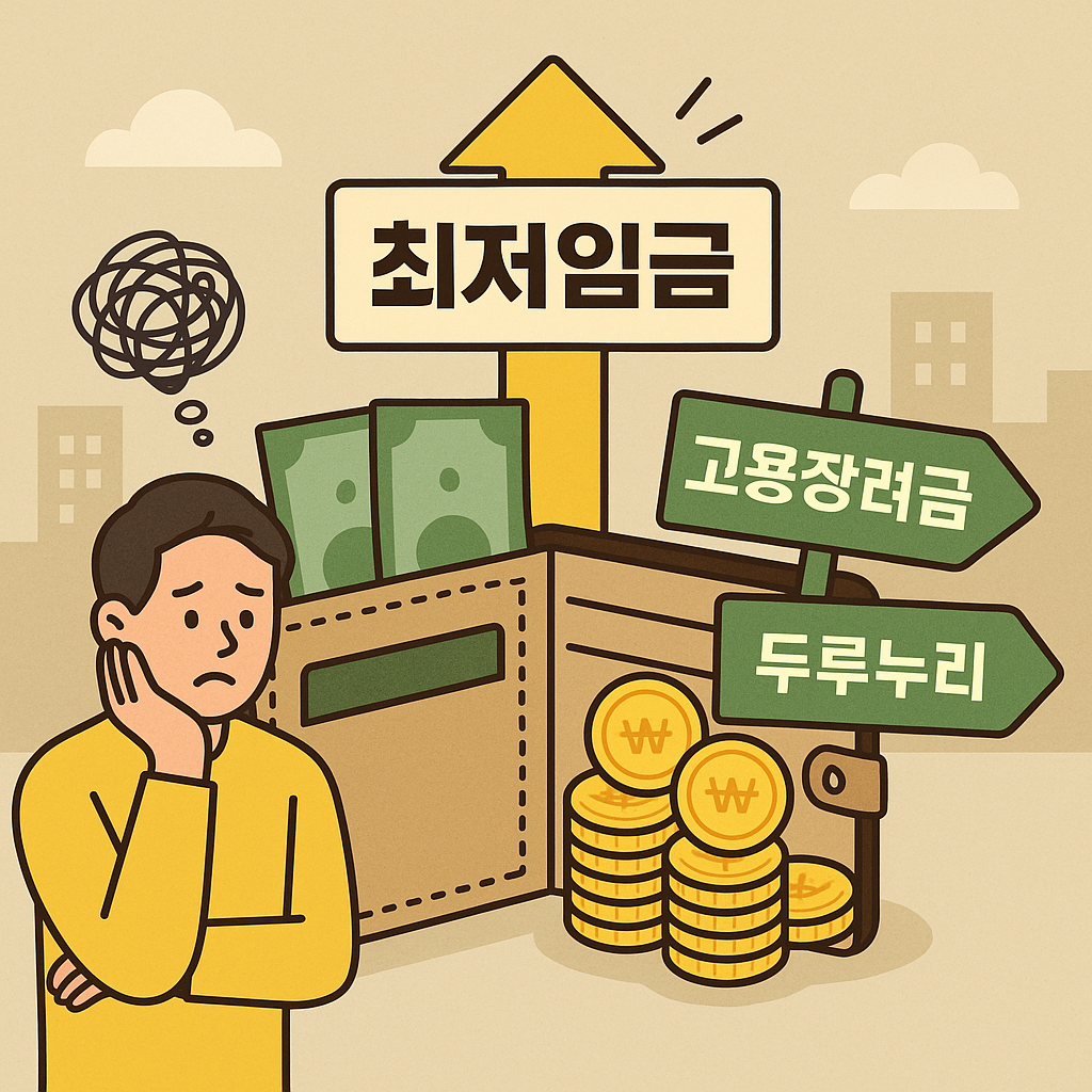 최저임금 지원금 관련 사진