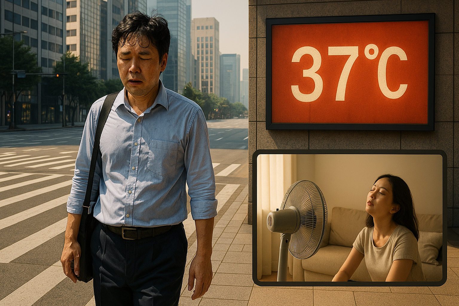 그늘을 찾아가는 시민