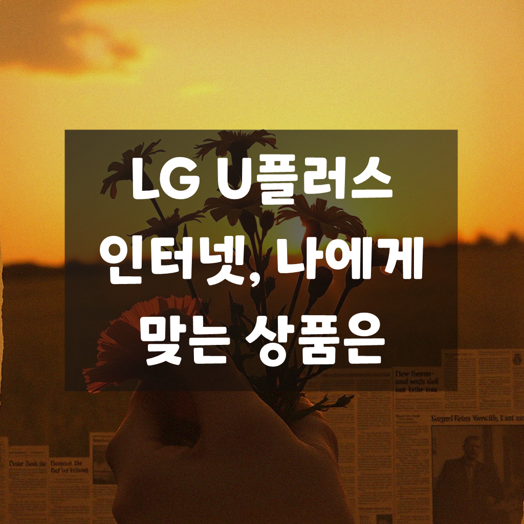 LG U플러스 인터넷 가입 알아보고 혜택 챙기기