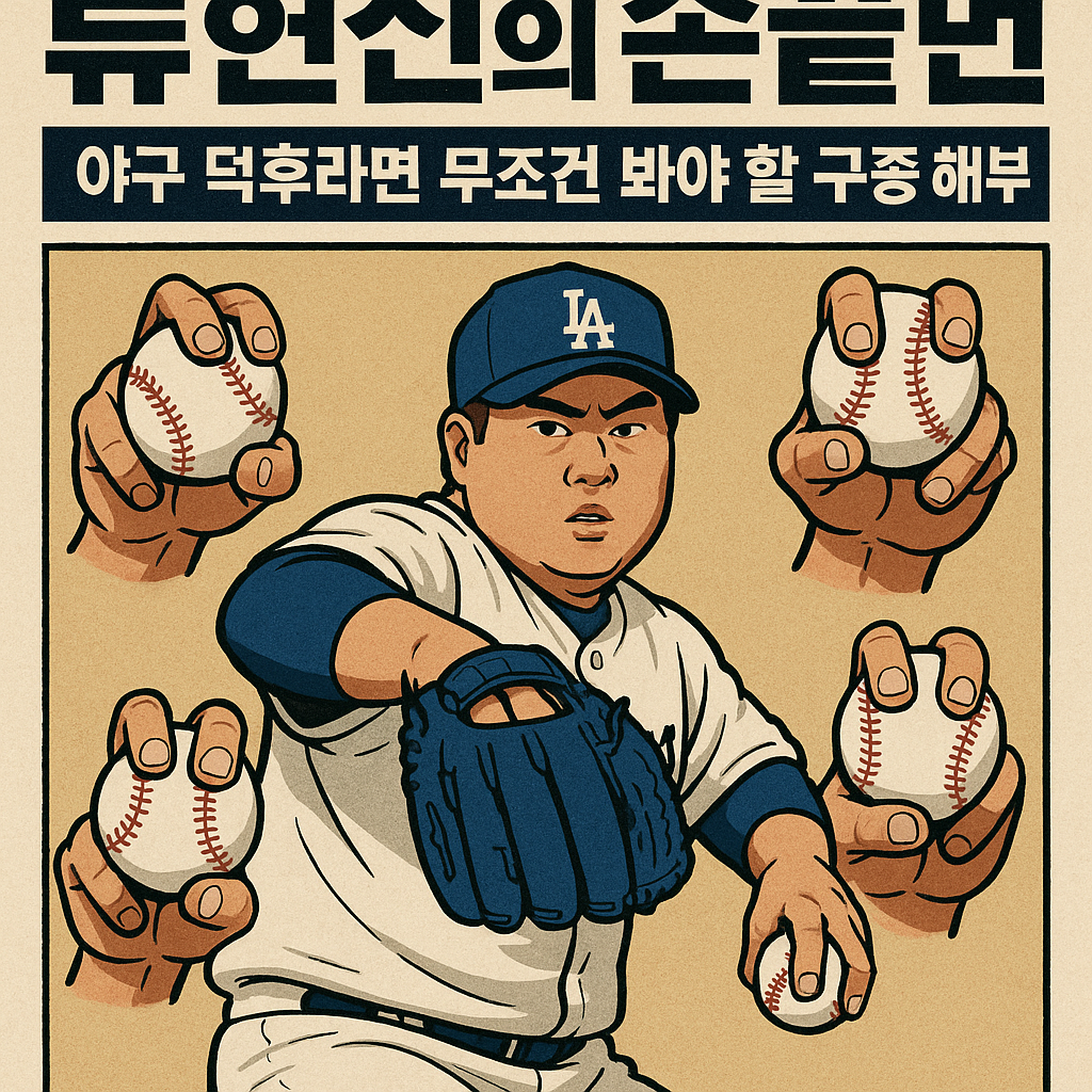 류현진의 손끝 마법, 야구 덕후라면 무조건 봐야 할 구종 해부!