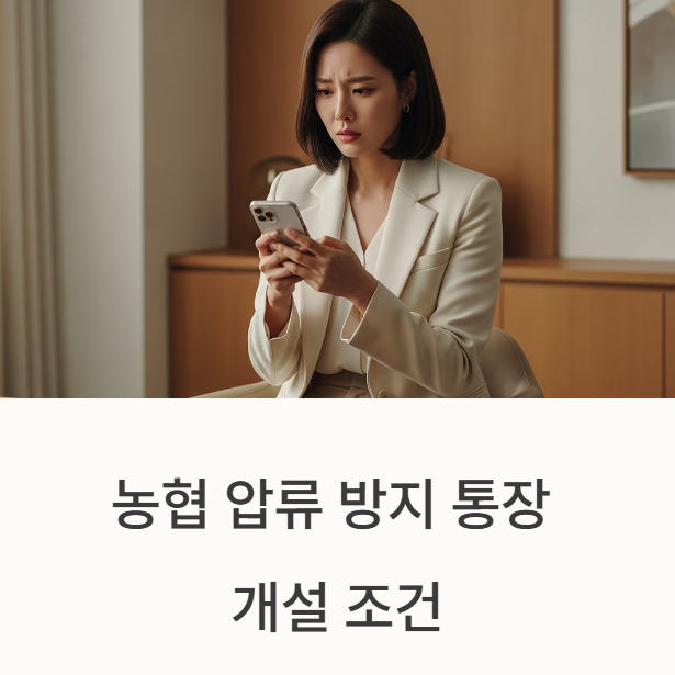 농협 압류 방지 통장