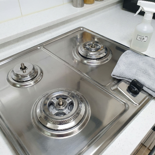 가스레인지 기름때 제거, 베이킹소다로 번들거림 없이 깨끗하게