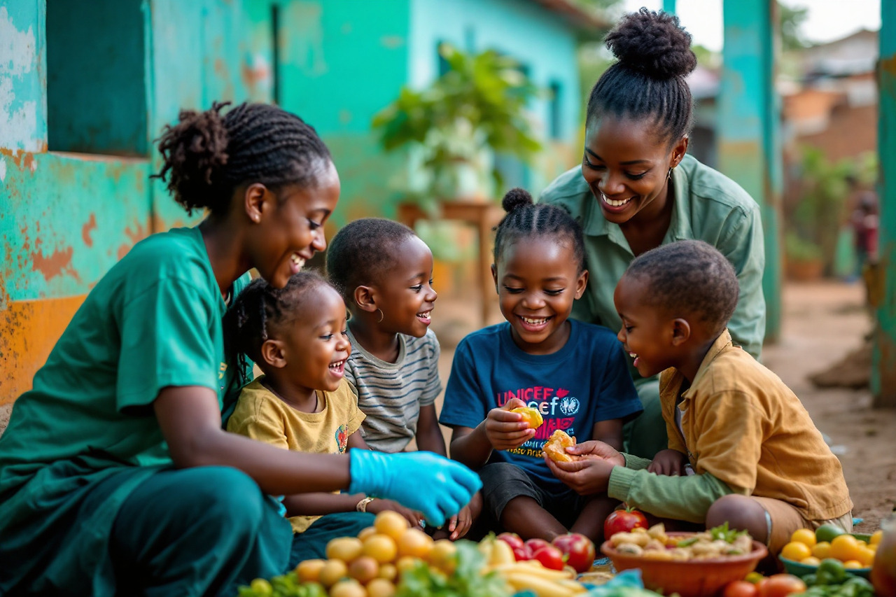 유니셰프 어린이 구호활동