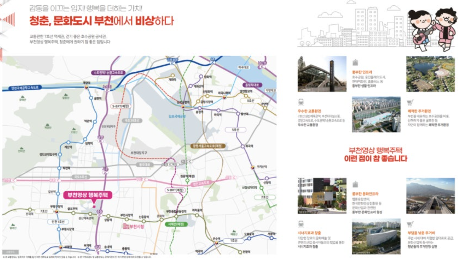 현재 부천에서 진행중인 행복주택 모집 내용 중 일부